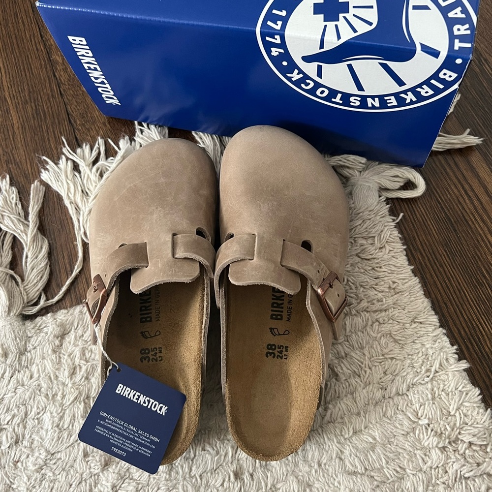 Birkenstock Boston, 38, tobacco oiled leather